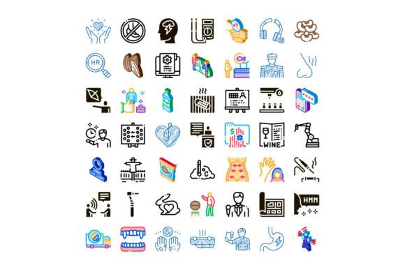 Download Collection of Diverse Abstract Icons Rep - Abstract Collection