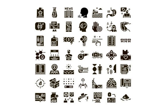 Download Various Abstract Icons Representing Dive - Abstract Collection