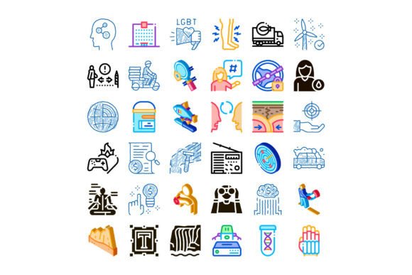Download Diverse Collection of Abstract Icons Rep - Abstract Collection