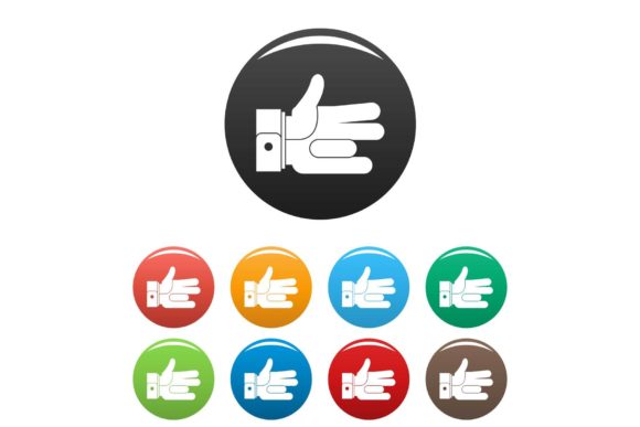 Download Hand Abstract Icons Set Color Vector - Abstract Collection