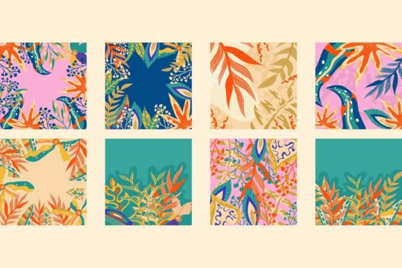 Download Abstract Aesthetic Background Set Jungle - Abstract Collection