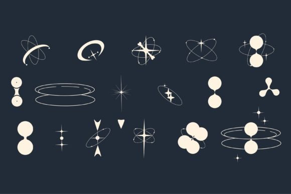 Download Set Abstract Y2k Form Aesthetic Design - Abstract Collection