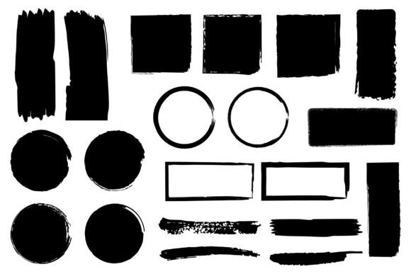 Download Collection of Abstract Brush Stroke Pack - Abstract Collection