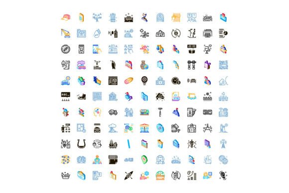 Download Diverse Abstract Icons Illustrating Vari - Abstract Collection
